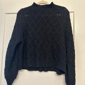 Cozy Black Knit Sweater